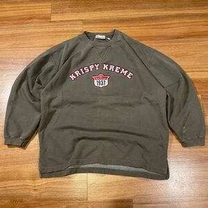 Vintage Krispy Kreme Brown size L Crewneck Sweatshirt